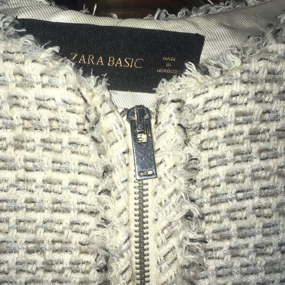 Zara Basic Dress Coat cotton wool blend - Picture 5 of 8